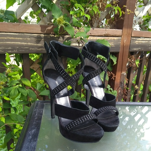 Nine West Shoes - Strappy Black Heels